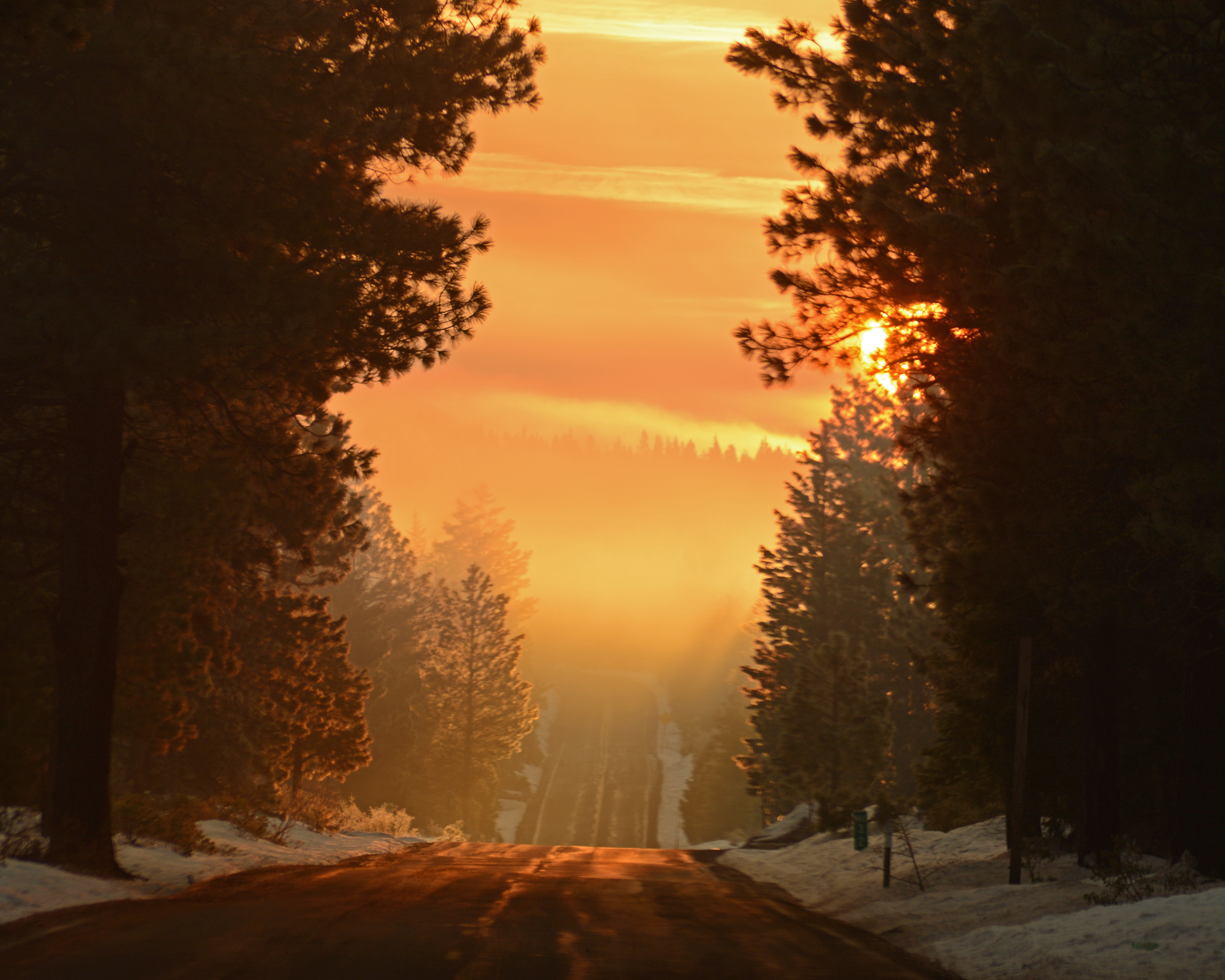Sunrise over the monument